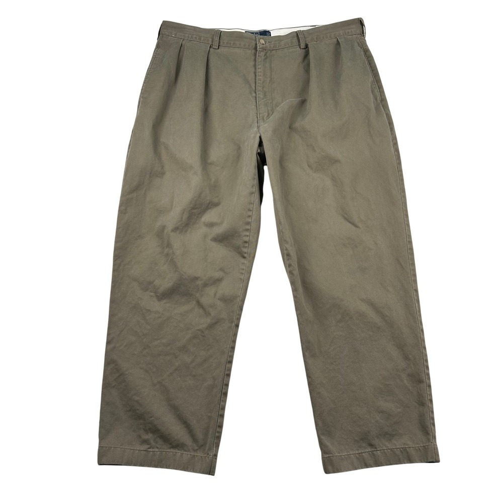 Vintage Polo Ralph Lauren Andrew Pant Men 40x32 (Fits 39x28) Olive Pleat Classic